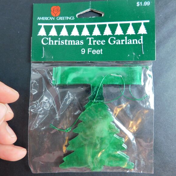 Vintage Christmas LOT 12 pc, 1994 Light Tree Star (works), Shiny Bright, Tinsel - Picture 14 of 16